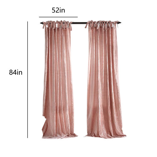 Frifoho Laceup Pressed Velvet Curtains, Rustic and Chic Living Room or